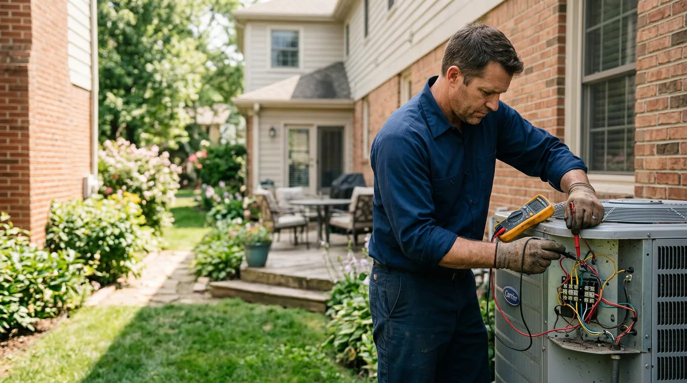 HVAC technician working near Cyril, OK